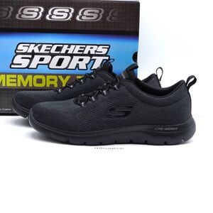 NEW Men's Skechers Summits Louvin Sneakers 232186/BBK Black